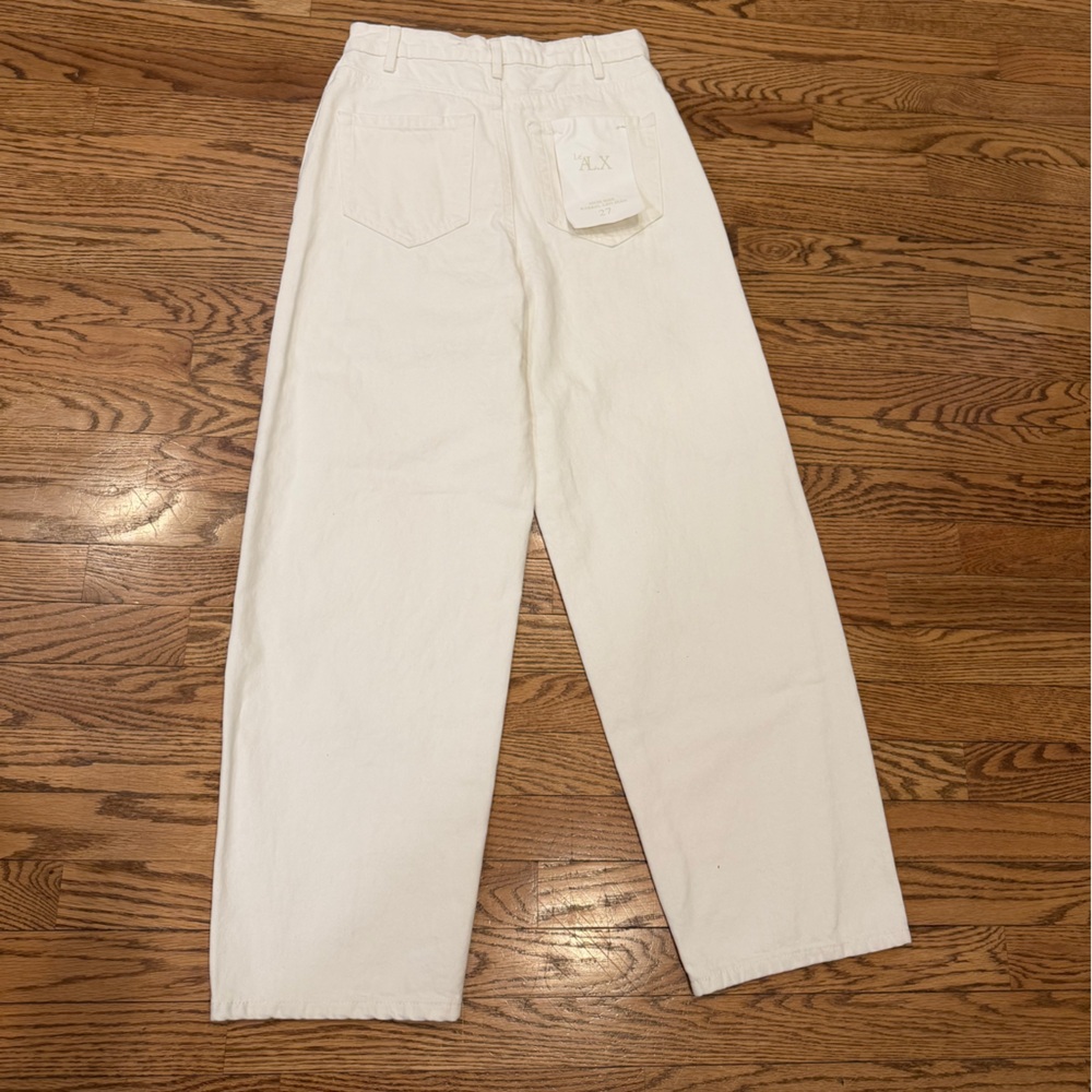 High Rise Cream Jeans - Picture 3 of 9